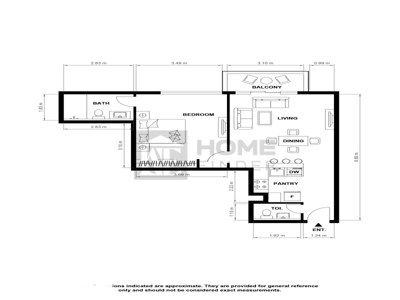 Apartment for Sale in Beverly Residence 1 - Jumeirah Village Circle, Dubai - Unique Design and Cozy | Furnished | Hight ROI at 1290000 AED