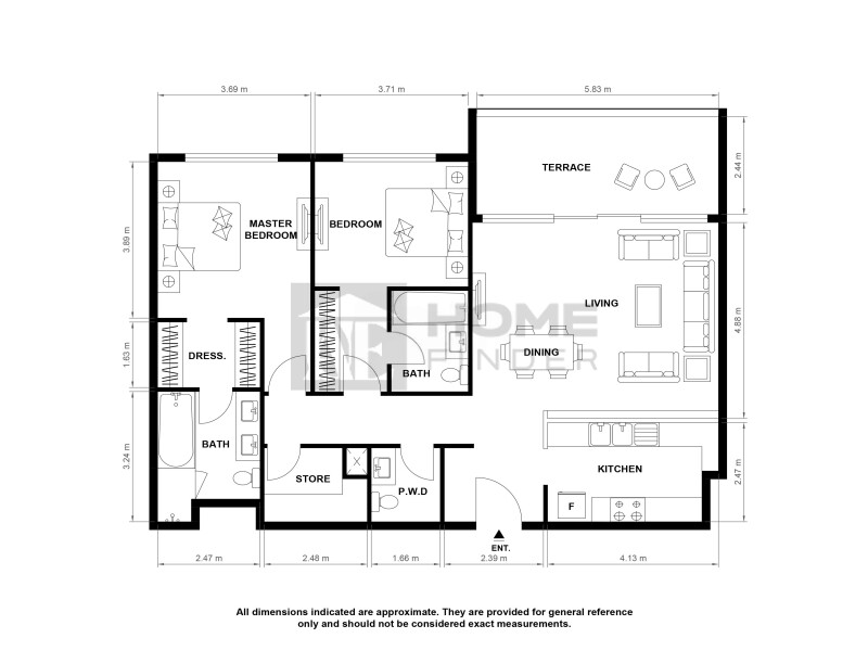 Apartment for Sale in MULBERRY at PARK HEIGHTS Building B2 - Dubai Hills, Dubai - Chiller Free | Pool View | Open Plan at 3499997 AED