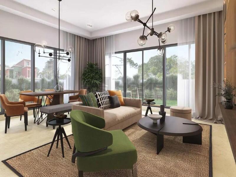 Townhouse for Rent in Portofino's - Damac Lagoons, Dubai - Single Row | Unfurnished | Ready by June 2026 at 160000 AED