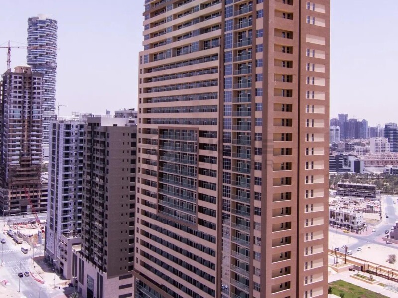 Apartment for Sale in Ghalia Tower - Jumeirah Village Circle, Dubai - Large Size Studio for Sale | Burj View at 540000 AED