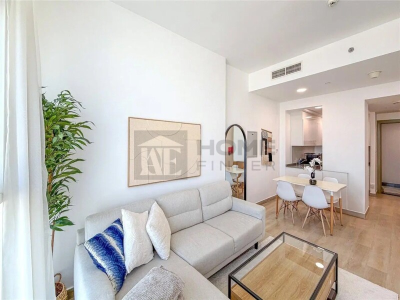 Apartment for Rent in Bloom Tower B - Jumeirah Village Circle, Dubai - Fully Furnished | 12 Cheques | Balcony | Pool View at 80000 AED