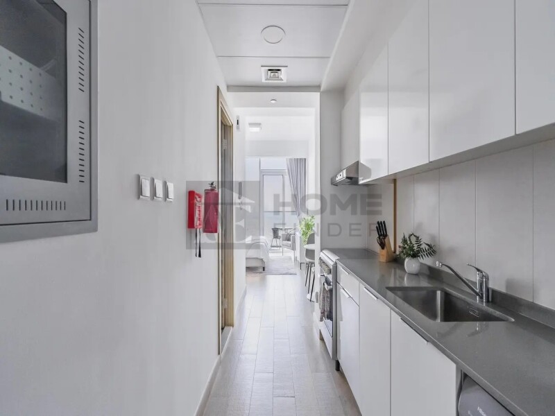 Apartment for Rent in Bloom Tower C - Jumeirah Village Circle, Dubai - Fully Furnished | Marina View | Vacant Now at 49999 AED