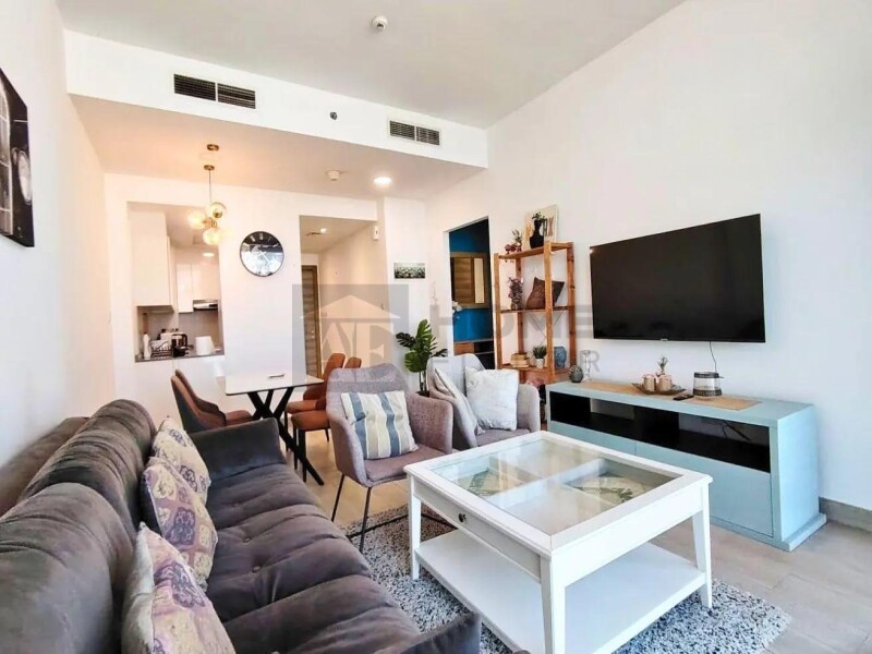 Apartment for Rent in Bloom Tower C - Jumeirah Village Circle, Dubai - Pool View | High Floor |Furnished | Flexible Terms at 85000 AED