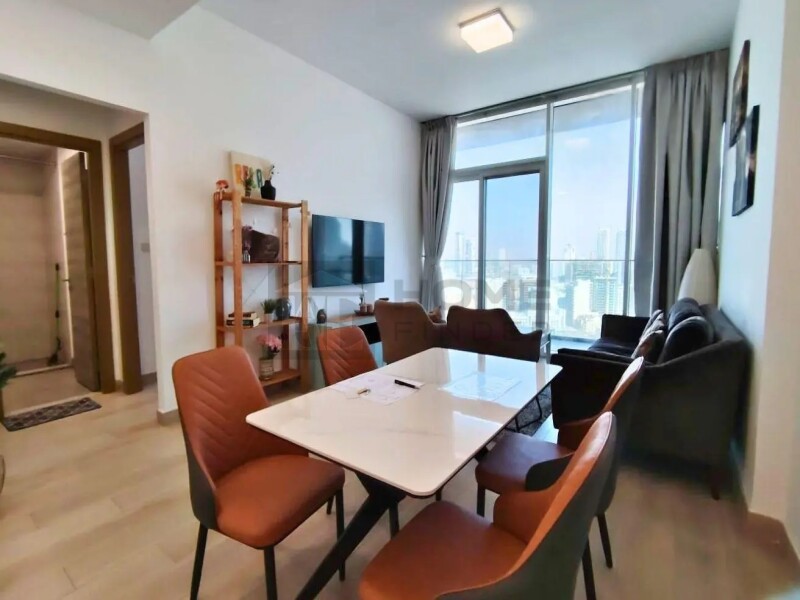 Apartment for Rent in Bloom Tower C - Jumeirah Village Circle, Dubai - Pool View | High Floor |Furnished | Flexible Terms at 85000 AED