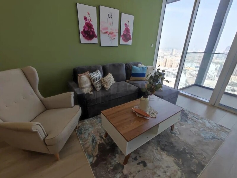 Apartment for Rent in Bloom Tower C - Jumeirah Village Circle, Dubai - Furnished | Prime Location | High Floor at 70000 AED