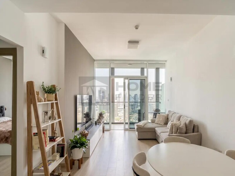 Apartment for Rent in Bloom Tower C - Jumeirah Village Circle, Dubai - High Floor | Furnished | 6 Cheques at 80000 AED