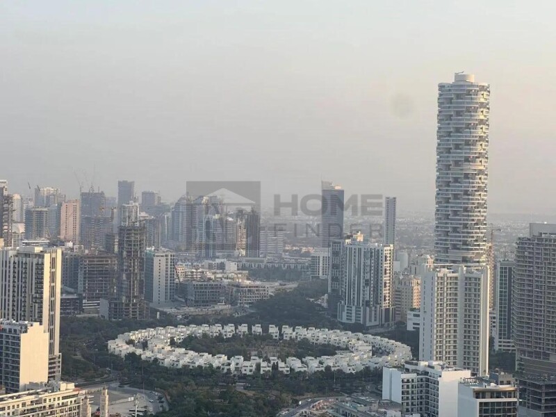 Apartment for Rent in Bloom Tower A - Jumeirah Village Circle, Dubai - Community View | Unfurnished 1BR| Ready to Move at 84999 AED